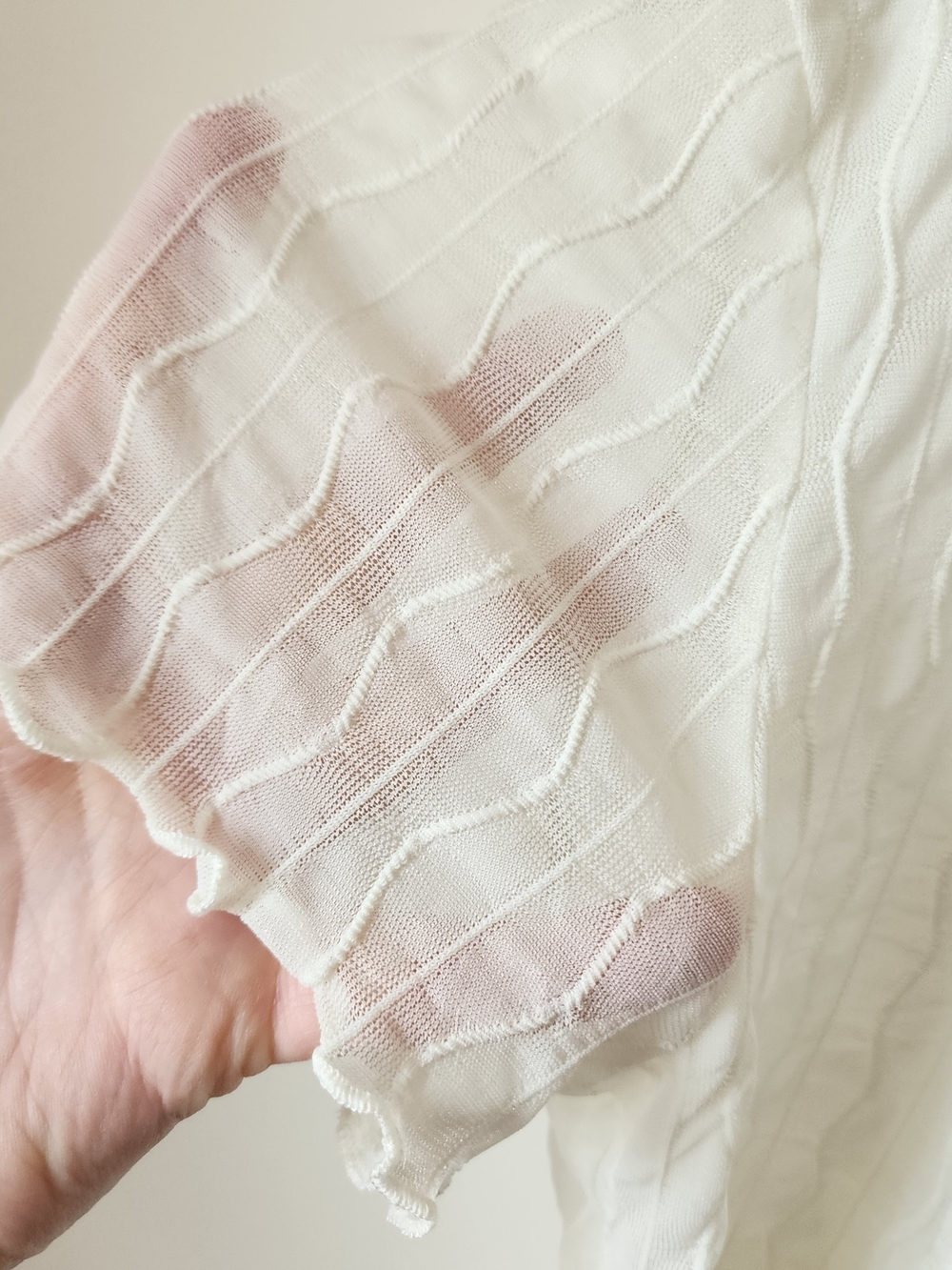 Smi Sheer Ruffle Neck Top - Picture 6 of 11